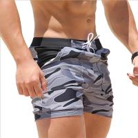 Bañadores para hombre, pantalones cortos deportivos para natación de verano, ropa de playa deportiva a la moda para hombre, pantalones de playa elásticos de secado rápido - details 3
