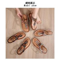 Sandalia de Cuña Mujer 2025 con Cristales Transpirables - Diseño Boho Chic Elegante, Zapatos de Verano Cómodos para Playa, Fiesta y Diario, Moda Primavera-Verano - details 4