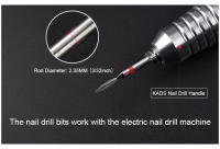 Broca de Diamante KADS para Uñas de Acero Inoxidable Limpiador de Piel Muerta Herramientas de Manicura y Pedicura Moldeadoras de Archillas - details 3