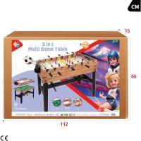 Mesa de Juegos Conversible de Madera Futbolín y Billar en Uno 12 Juegos para Niños y Adultos - details 37