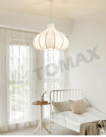 TOMAXIN-Lámpara de araña para sala de estar, dormitorio, estudio, seda, atenuación tricolor, 60CM - details 15