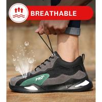 Zapatos de Trabajo Indestructibles Nuevos Zapatillas de Acero a Prueba de Golpes y Anti-perforación Botas de Seguridad para Hombres Hechas en China - details 6