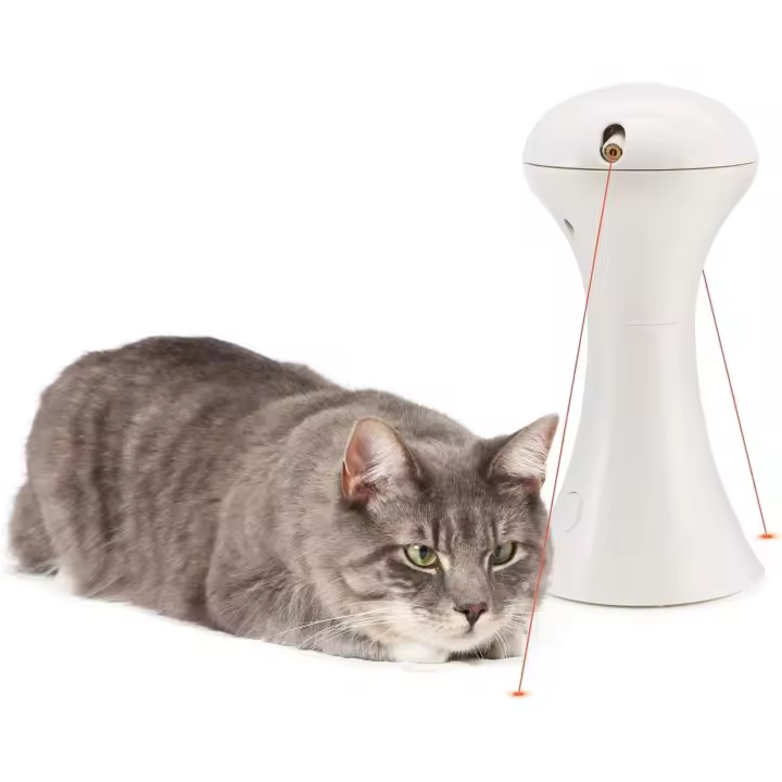 PetSafe, Juguete Interactivo Multiluz para Gatos, Portátil, Estimulante, Apagado Automático, Rotación de 360º - 1