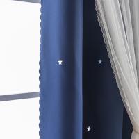 Cortinas de dormitorio opacas aislantes de doble capa con gafas de protección UV, 1 pieza - details 24