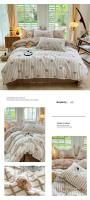 Juego de Ropa de Cama King Size de Alta Calidad con Estampado Floral en Poliéster 100% Tapete de Cama Suave y Transpirable con Funda de Edredón y Sábanas - details 19