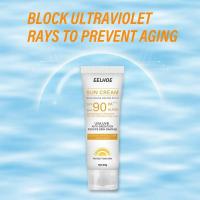 Protector solar corporal, crema solar blanqueadora, bloqueador solar femenino, control de aceite protector, crema 90 Max, piel antienvejecimiento, SPF hidratante - details 3