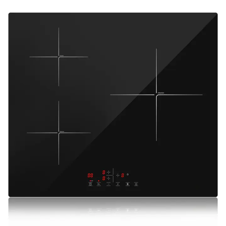 IsEasy-placa de inducción autónoma, placa de inducción integrada de 3 zonas, 5600 W/59 cm - 1