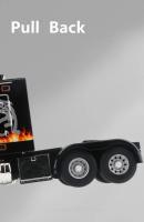 Camión de remolque de aleación para niños, modelo de coche, contenedor de Metal fundido a presión, vehículos de transporte de ingeniería, modelo de coche, juguete, regalo, nuevo, 1/24 - details 8