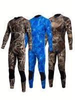 Traje Completo De Neopreno Para Hombre, Con Mangas Largas Y Cremallera Trasera, De 3 Mm De Grosor Para Protección Contra El Frío - details 15
