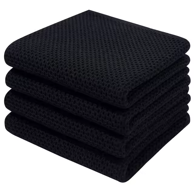 4 toallas de cocina suaves y súper absorbentes. - 1