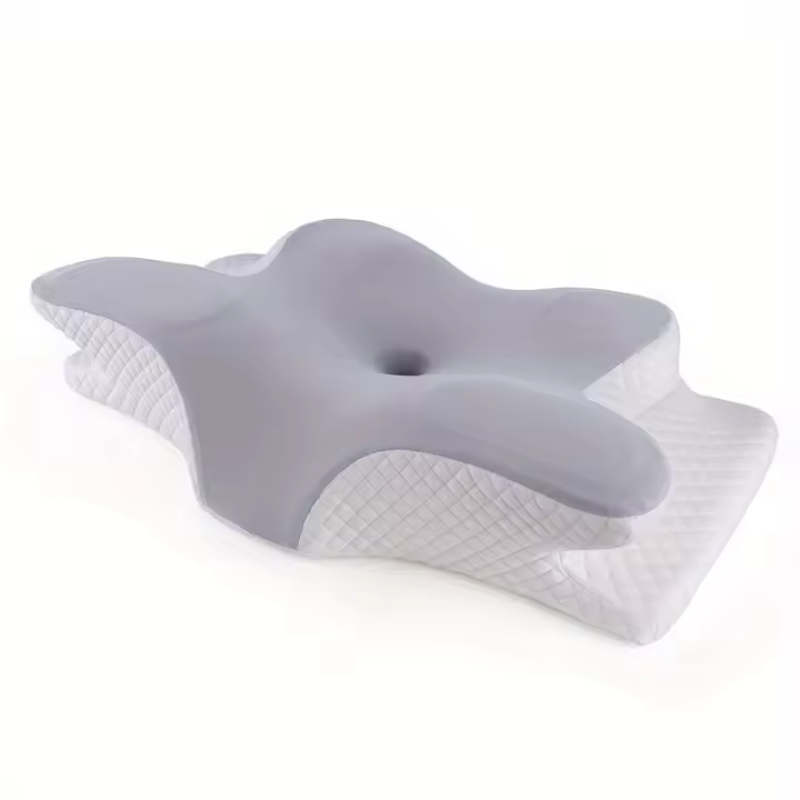 Almohada Ergonómica de Espuma de Memoria para el Cuello [Sueño Tranquilo] para Alivio del Dolor - Ajustable, Transpirable y Refrescante con Funda de Malla 3D para Dormir de Lado, Espalda y Estómago, Diseño Ortopédico Duradero para Comodidad en Todas las - 1