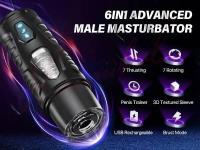 Embalaje privado SEXY Hannibal Masturbador masculino automático 7 modos giratorios de empuje Mastubador Copa Eléctrico Pocket Pussy Juguete sexual para hombres - details 0