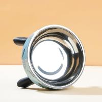 Cuenco de acero inoxidable con base alta para gatos, protección para el cuello, cuencos elevados antideslizantes para gatos con soporte de gran capacidad - details 5