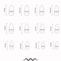 Uñas postizas elegantes con purpurina brillante, fáciles de quitar, para bodas, citas, té de la tarde - details 2