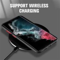 Funda magnética a prueba de golpes mate para Samsung Galaxy S23 Ultra S22 S21 Plus S20 FE, Funda protectora para teléfono con imá - details 4
