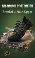 Zapatillas de deporte transpirables de punto para hombre, zapatos de senderismo antideslizantes, zapatos de playa Unisex, zapatillas de entrenamiento, zapatos de Trekking al aire libre, verano - details 6