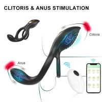 Leten Vibrador Prostativo Juguete Sexual Inalámbrico para Hombres Masaje de Testículos Enchufe Anal - details 3