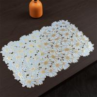 Mantel Individual colorido para decoración de mesa de comedor, mantel impermeable resistente al calor, posavasos Floral lavable a prueba de aceite para el hogar, 2 uds. - details 2