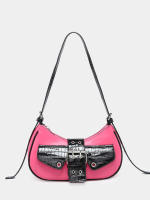 Señoras retro locomotora páramo viento multibolsa decoración de boca aceite artificial cera explosión de cuero - details 22