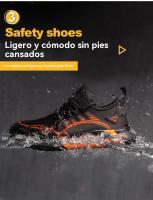 Zapatos De Seguridad Para Hombre Indestructibles Antipinchazos Transpirables Con Punta De Acero Ligeros Botas De Trabajo Con Suela De Goma - details 9