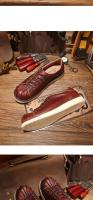 Zapatos de cuero vacuno puro de alta gama, zapatos casuales de suela blanda para hombre - details 6