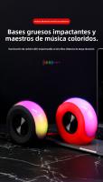 Nuevo 2025 altavoz bluetooth transfronterizo de alto valor mini subwoofer de audio de luz ambiental bluetooth al aire libre audio pequeño - details 0