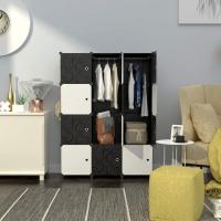Armario Modular Portátil de 20 Compartimentos Guardarropa para Dormitorio con Barra para Colgar Ropa Compartimentos Más Profundos Aptos para Perchas - details 19