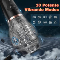 Masturbador Chupador Automático para Hombres Bomba para el Pene con 5 Succión y 10 Vibraciones, Acariciador Masculino Resistente al Agua, Juguetes Sexuales para Adultos - details 5