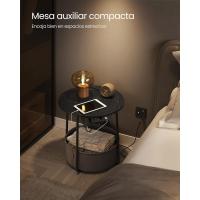 Mesa Lateral Redonda Moderna Espaciosa para Sala de Estar, Dormitorio, Mesita de Noche - details 64