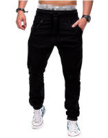 2025 pantalones deportivos con cordón elástico para hombre, bolso informal con doble, entrepierna abierta, moda - details 1