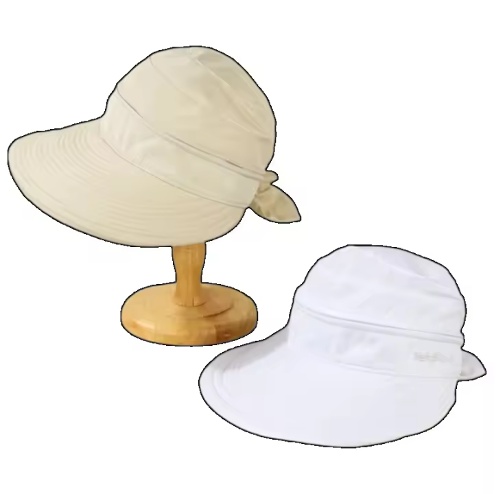 Gorra de Sol para Mujer de Verano con Visera Ancha Gorra de Playa Antibacteriana Desmontable con Sombrero de Moda - 1