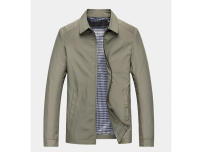 Chaquetas ligeras con solapa para hombre, abrigos de vestir de negocios informales, cortavientos con cremallera, ropa de primavera y otoño - details 5