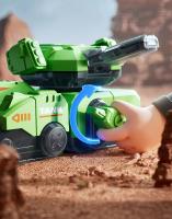 Tanque de mecanismo de relojería, coche de cuerda, modelo de juguete, tanque para caminar, torreta giratoria, juguete mecánico clásico educativo, regalo para bebés y niños - details 4