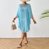 Vestido playero de talla grande para mujer, suave, de ganchillo, falda envolvente para bikini, para trajes de baño, tallas extendidas, elementos esenciales para vacaciones - details 23