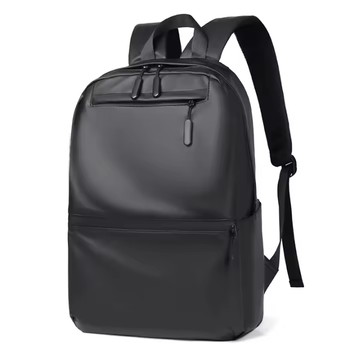 Mochila de moda para hombre, morral de viaje de negocios, Color sólido, para ordenador portátil, de 15,6 pulgadas, de gran capacidad, Unisex, novedad de 2023 - 1