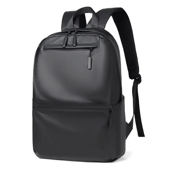 Mochila de moda para hombre, morral de viaje de negocios, Color sólido, para ordenador portátil, de 15,6 pulgadas, de gran capacidad, Unisex, novedad de 2023 - 1
