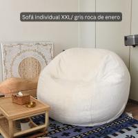 Funda Puff 120cm Peluche Lavable en Lavadora - CubreSofá Lujo para Adultos y Mascotas | Tela Impermeable Antimanchas | Sin Relleno + 3 Plazos Klarna | Certificado Anti-Alergias - details 6
