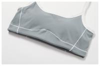 Sujetador deportivo ajustado desnudo, sujetador de Yoga con espalda grande en forma de U, Top de Fitness al aire libre para mujer - details 31