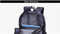 Bolsas de escuela secundaria para adolescentes, mochila escolar de gran capacidad, bolsa de libros para estudiantes, mochila impermeable, bolsas de viaje para hombres - details 1