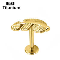 Piercing de titanio para la oreja, g23, labret tragus, anillos para labios, hilo interno, hélice, pendientes, aros para cartílago daith, 2 uds. - details 20