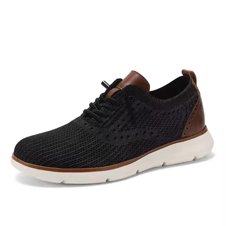Nuevos zapatos deportivos transpirables de alta calidad para hombre, talla grande 48, con cordones, malla tejida, calzado deportivo ligero, marca - 1