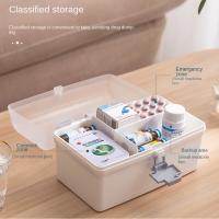 Pastillero grande multicapa, caja de medicina doméstica de gran capacidad, caja de almacenamiento de medicina, impermeable, prevención de polvo, pastillero grande - details 12