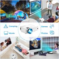 Auking mini proyector 1080P full HD proyector 4k LCD proyector de cine en casa proyector de tiro corto 4k - details 5