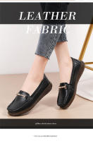 Zapatos De Mujer De Cuero Auténtico Nuevos Antideslizantes Y Ligeros Talla Grande 35-44 Zapatos Planos Para Primavera Y Otoño Con Decoración Metálica - details 23