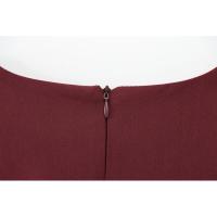 BUNO-Vestidos de fiesta de noche elegantes de primavera para mujer, dobladillo ancho ondulado, lazo decorado, liso, sin mangas, cuello redondo, vestidos de moda - details 36