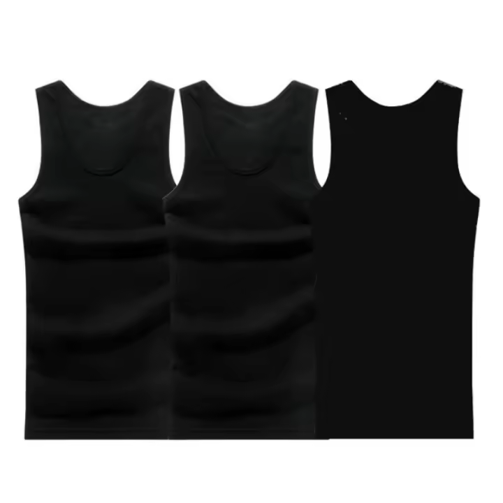 Chaleco sin Mangas de Algodón para Hombres Chaleco de Músculo Sólido Ropa de Gimnasio Talla 4XL - 1