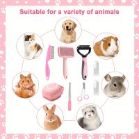 Juego de 7 piezas de Cepillos para Mascotas, Peine para Eliminar Pelos de Mascotas, Rastrillo de Pelo de Doble Cara - details 3
