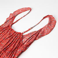 Vestido Bohemio de Verano 2025 para Mujer Sin Mangas Cuello en V Adorno Grande - details 8