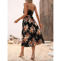 Vestido de tirantes con estampado de verano para mujer - details 6