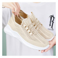 Zapatillas de running ligeras de malla con suela blanda para mujer, zapatillas deportivas informales huecas y transpirables - details 15